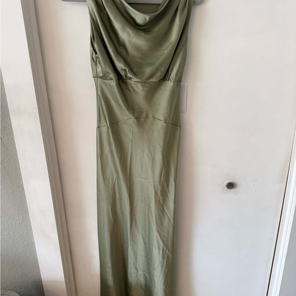 Reformation Dessa Artichoke Satin Maxi Dress - Picture 4 of 6